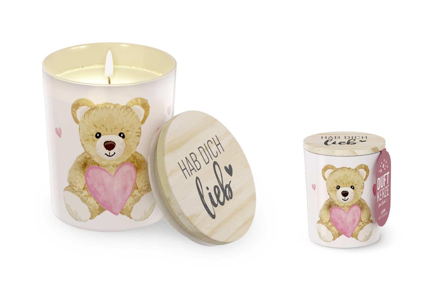 Geschenk für Dich Duftkerzen Hab dich lieb