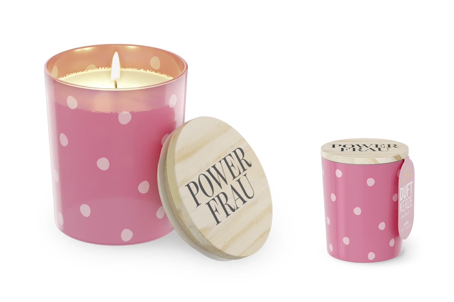 Geschenk für Dich Duftkerze Power Frau