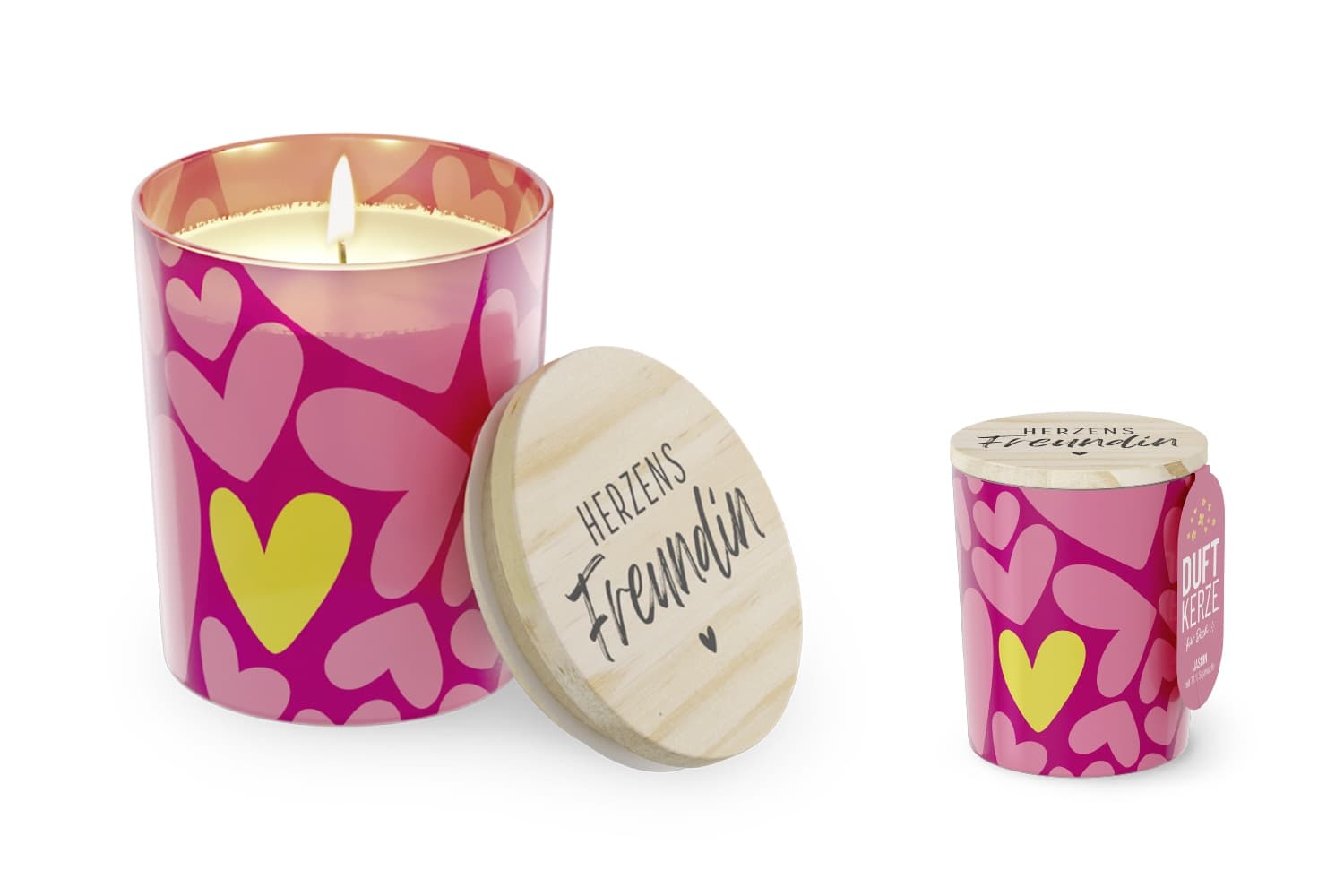 Geschenk für Dich Duftkerze Herzens Freundin