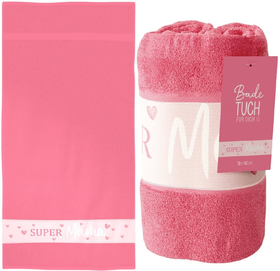 Geschenk für Dich Badetuch Super Mama