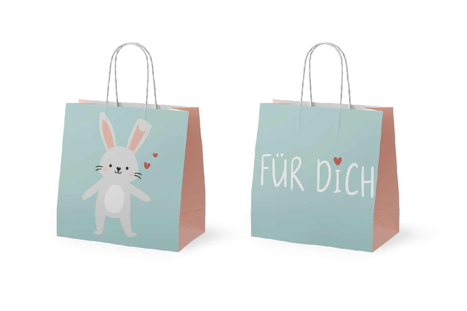 Geschenk Für Dich Geschenktüte Hase