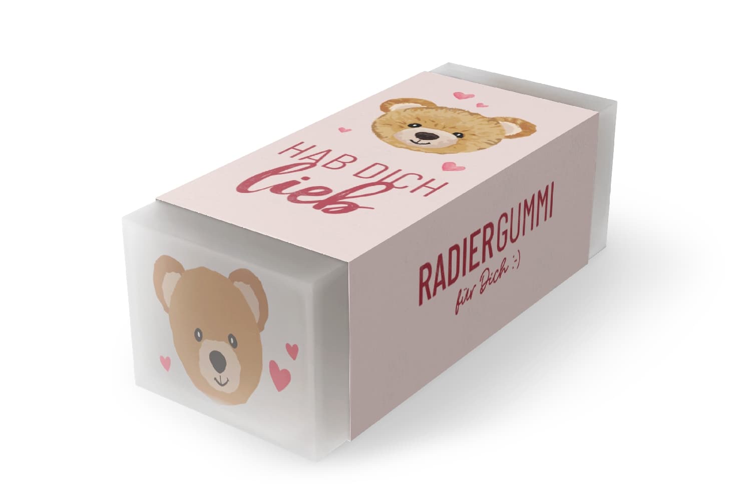 Geschenk für Dich Radiergummi Hab dich lieb