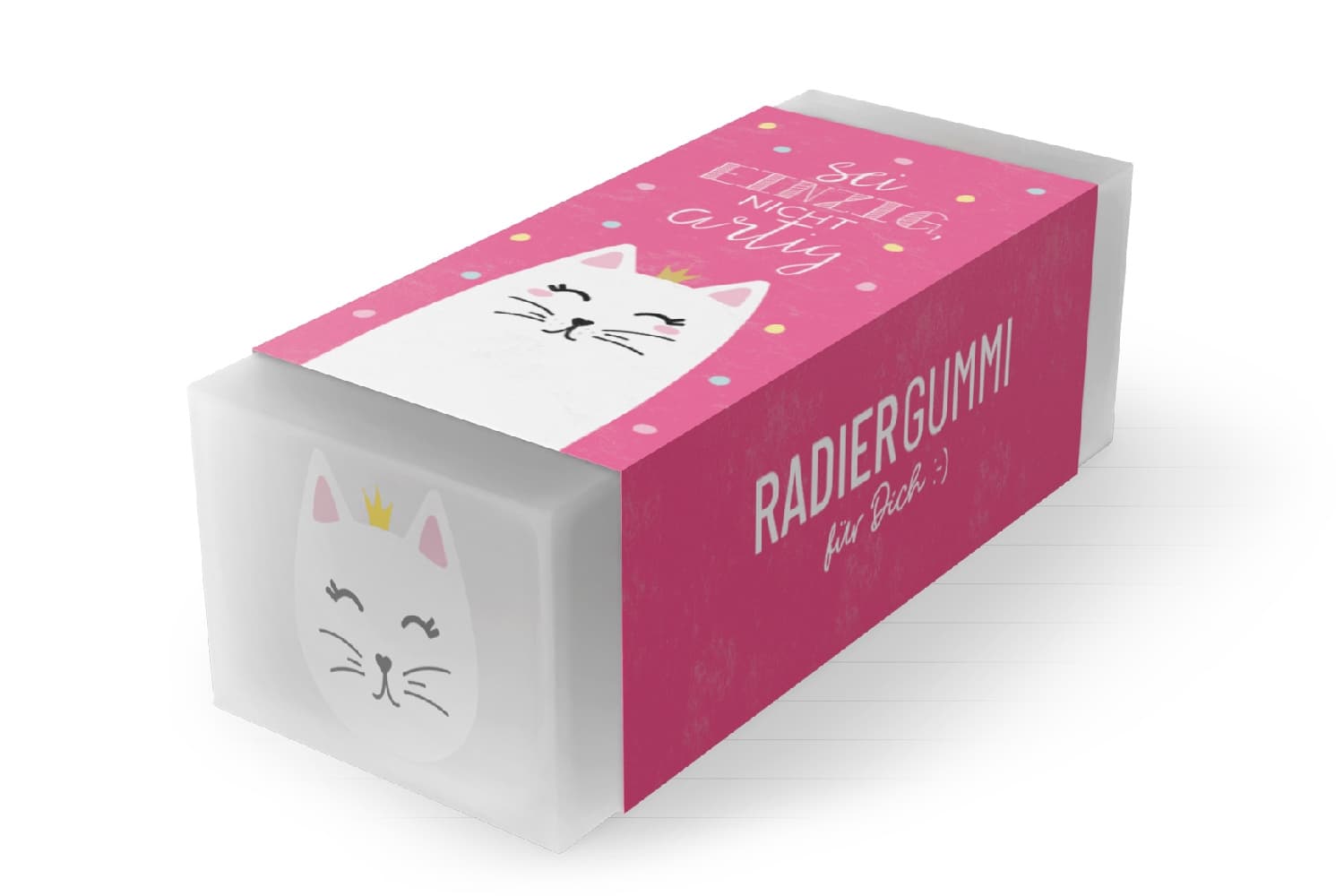 Geschenk Für Dich Radiergummi Katze