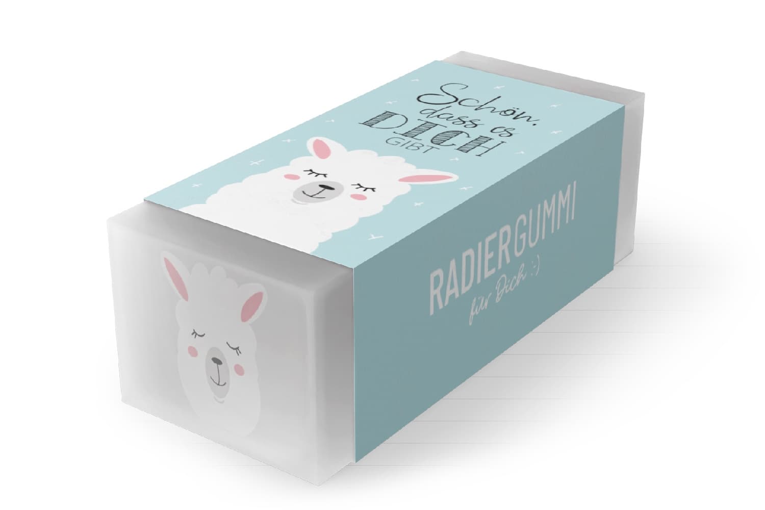 Geschenk Für Dich Radiergummi Lama
