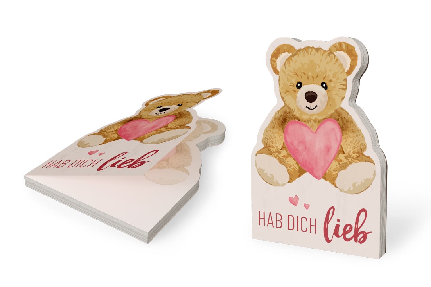 Geschenk für Dich Notizblock Hab dich lieb