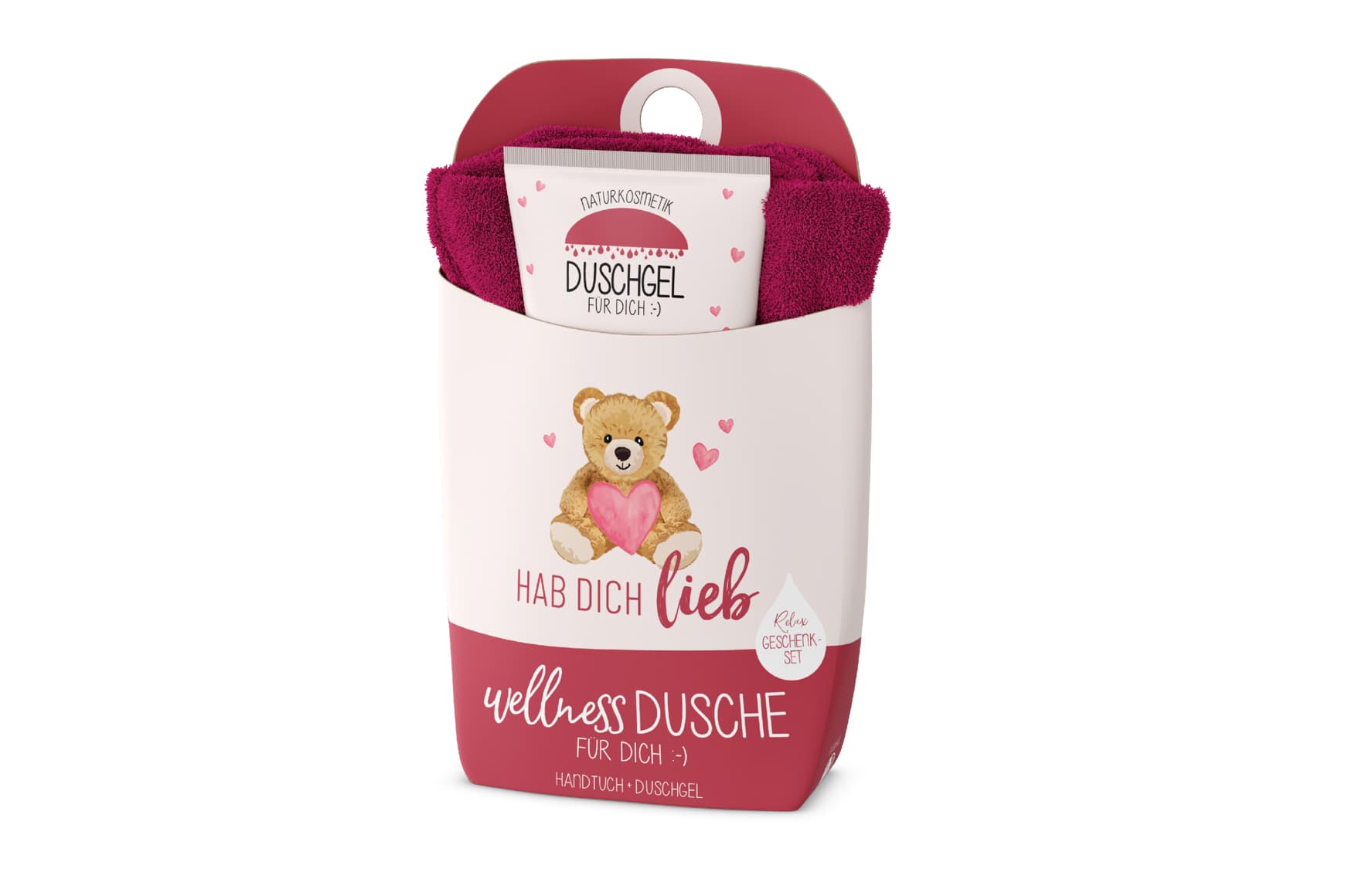 Geschenk für Dich Wellnessdusche Hab dich lieb 