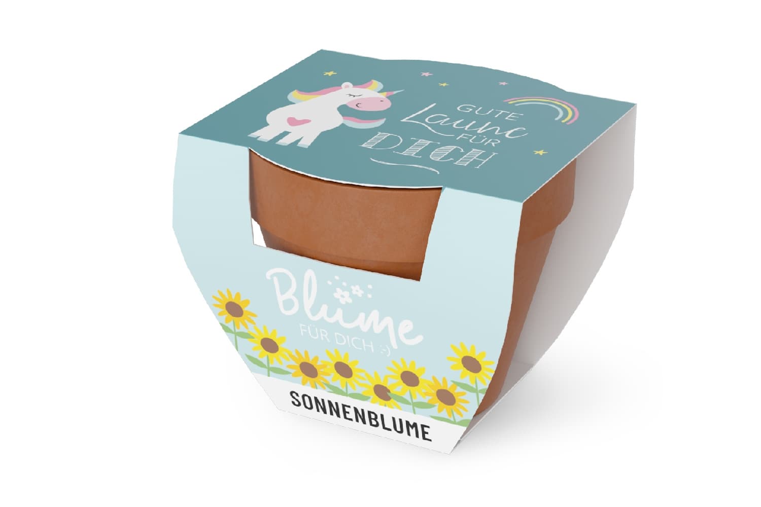 Geschenk für Dich Blume Unicorn