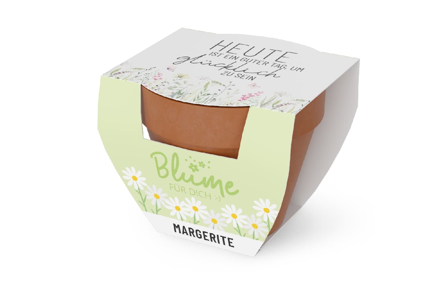Geschenk für Dich Blumen Heute ist ein guter Tag, um glücklich zu sein