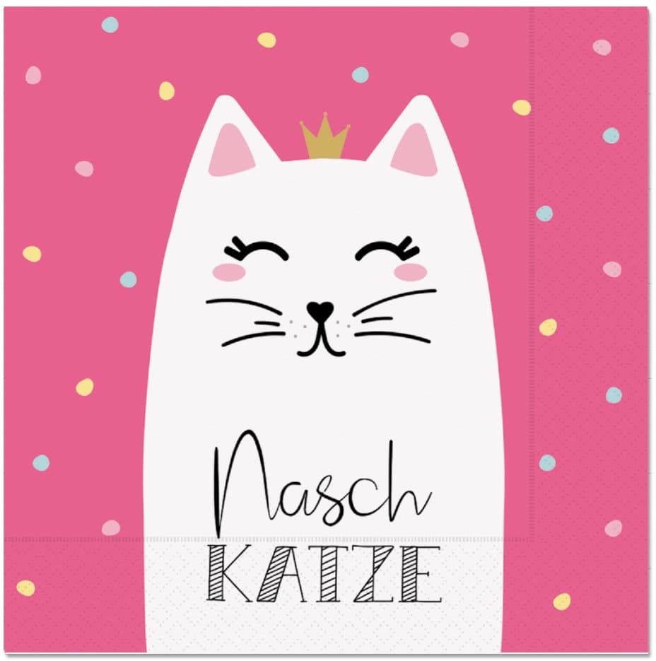 Geschenk für Dich Serviette Katze 33x33cm