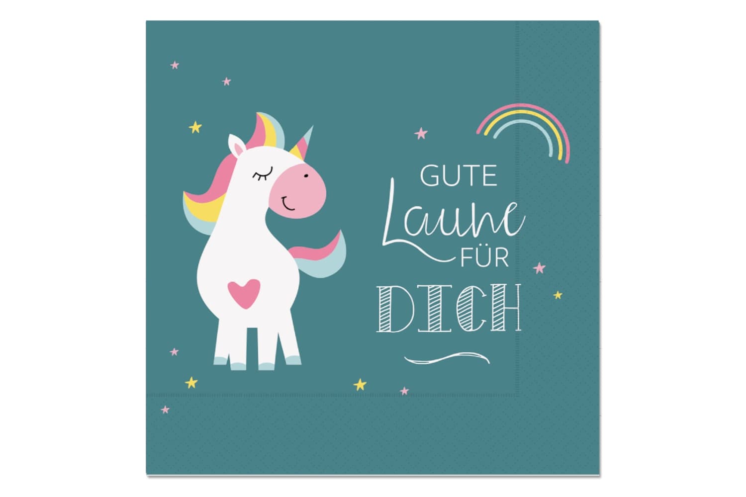 Geschenk für Dich Serviette Unicorn 33x33cm