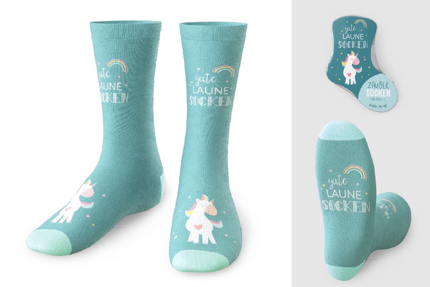 Geschenk Für Dich Zaubersocken Unicorn