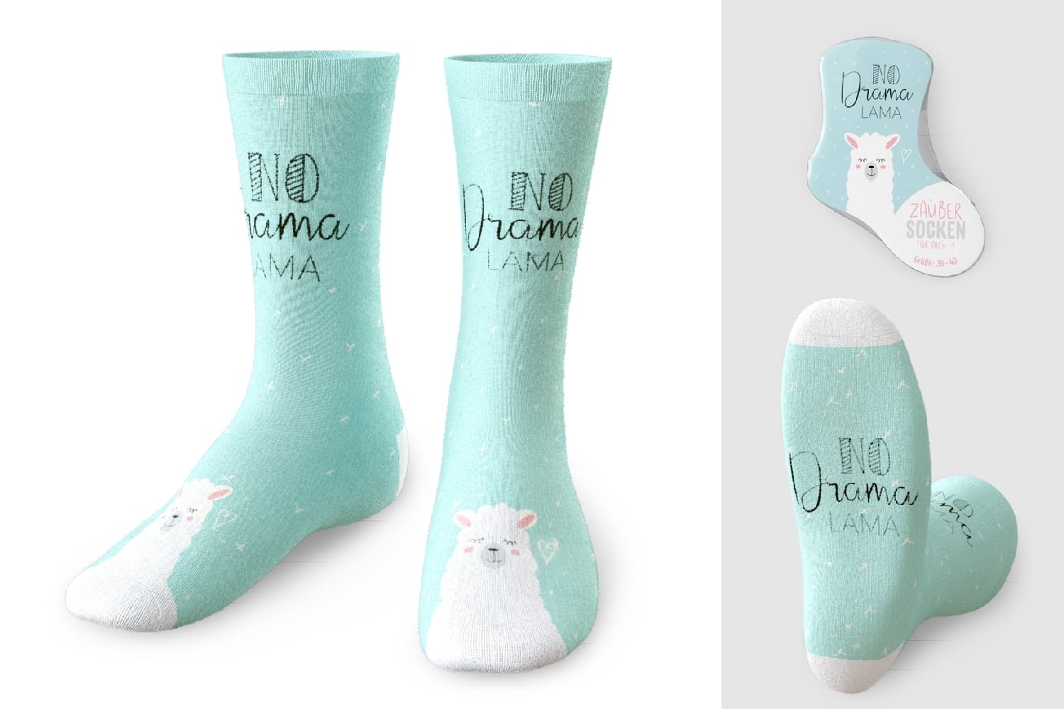Geschenk Für Dich Zaubersocken Lama