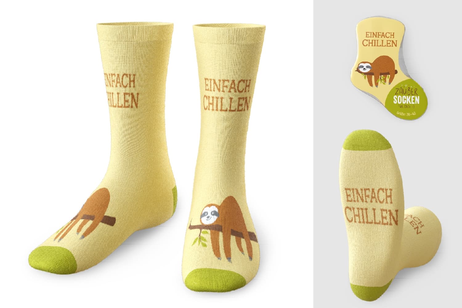 Geschenk Für Dich Zaubersocken Faultier