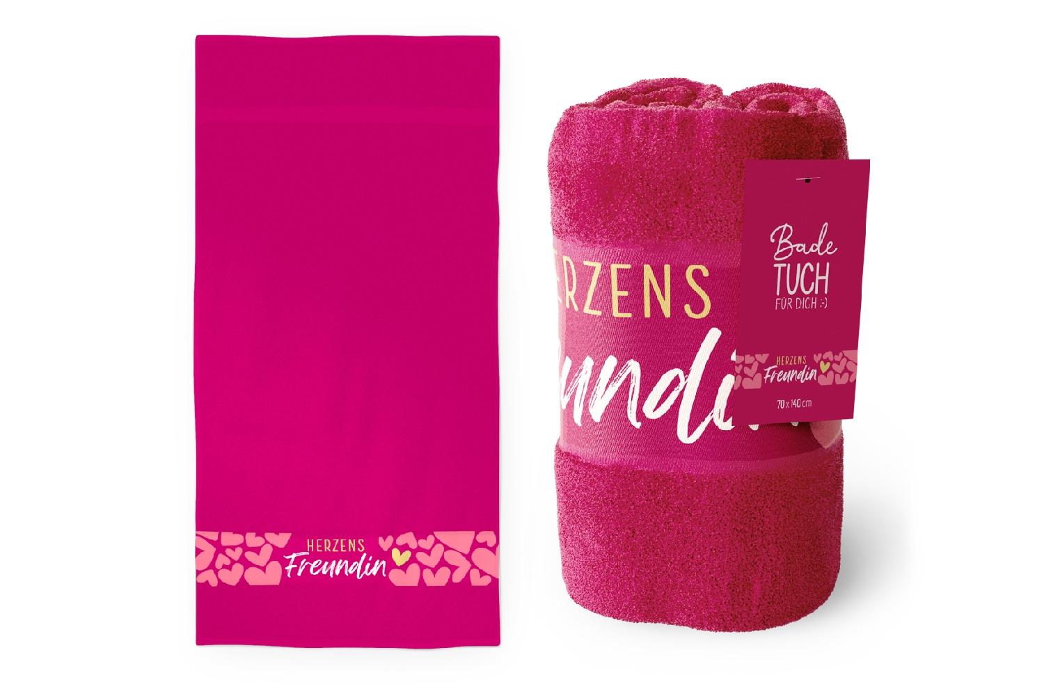 Geschenk für Dich Badetuch Herzens Freundin