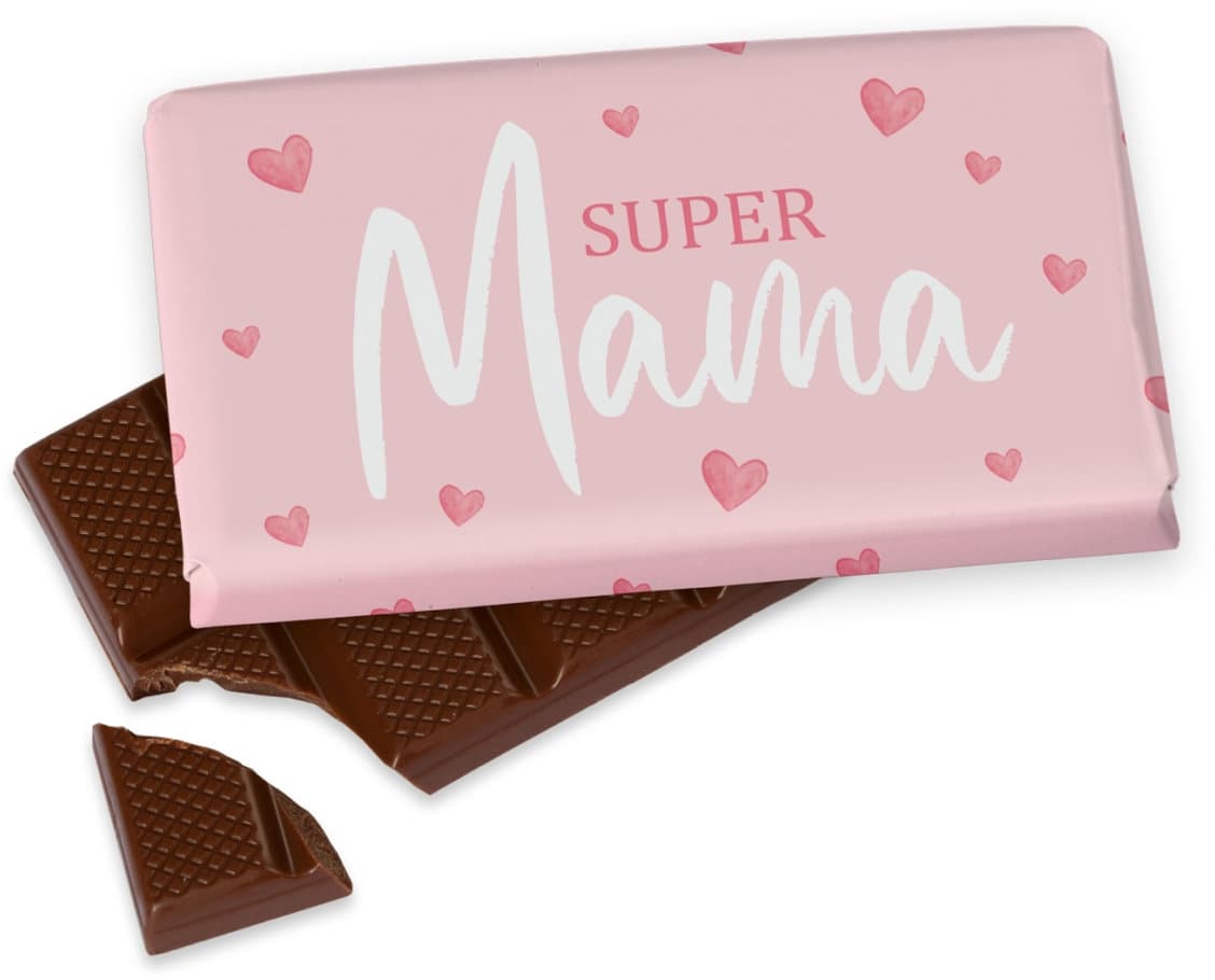 Geschenk für Dich Schokolade Super Mama