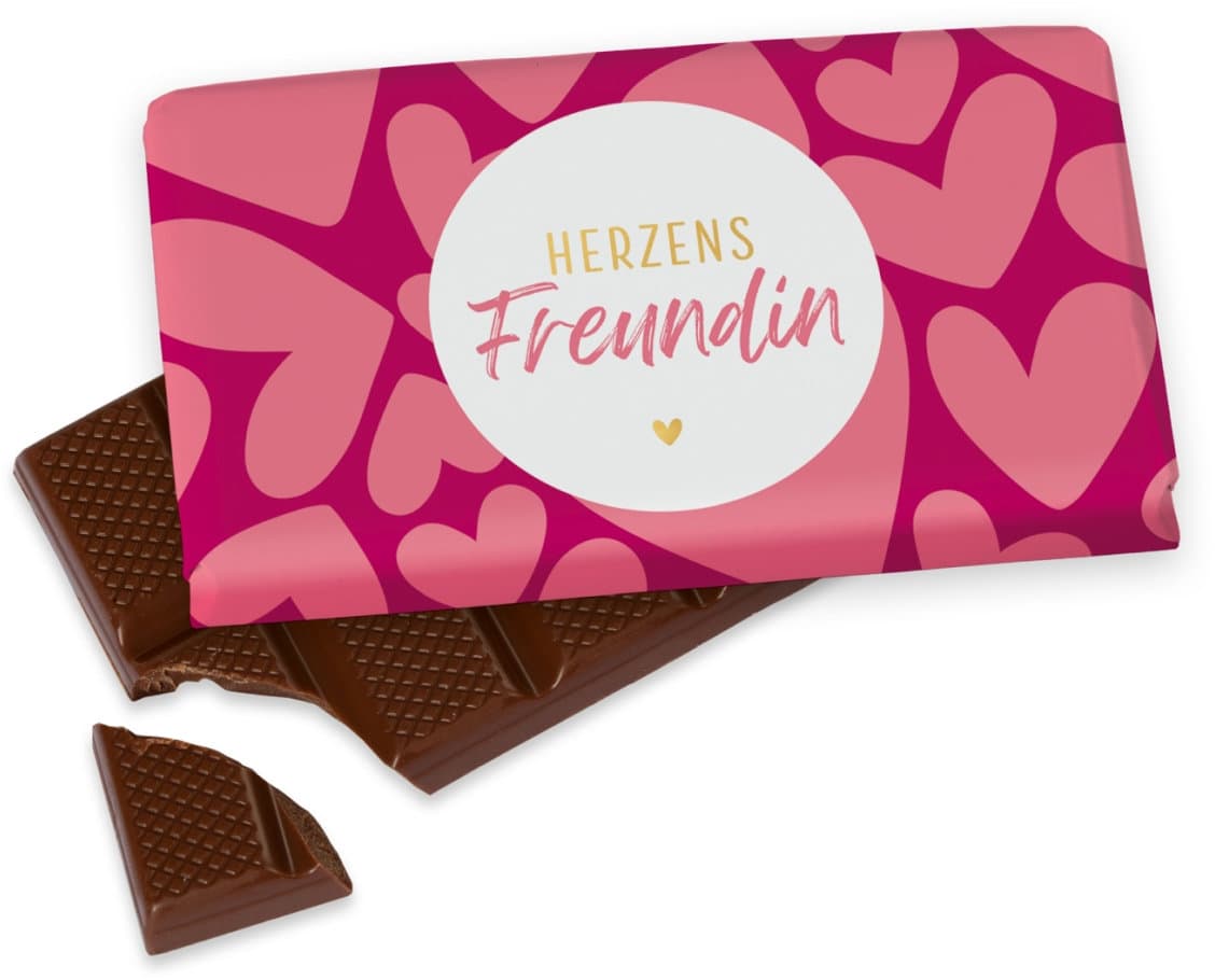 Geschenk für Dich Schokolade Herzens Freundin