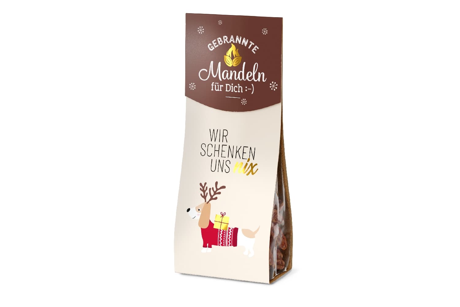Geschenk für Dich Mandeln Wir schenken uns nix