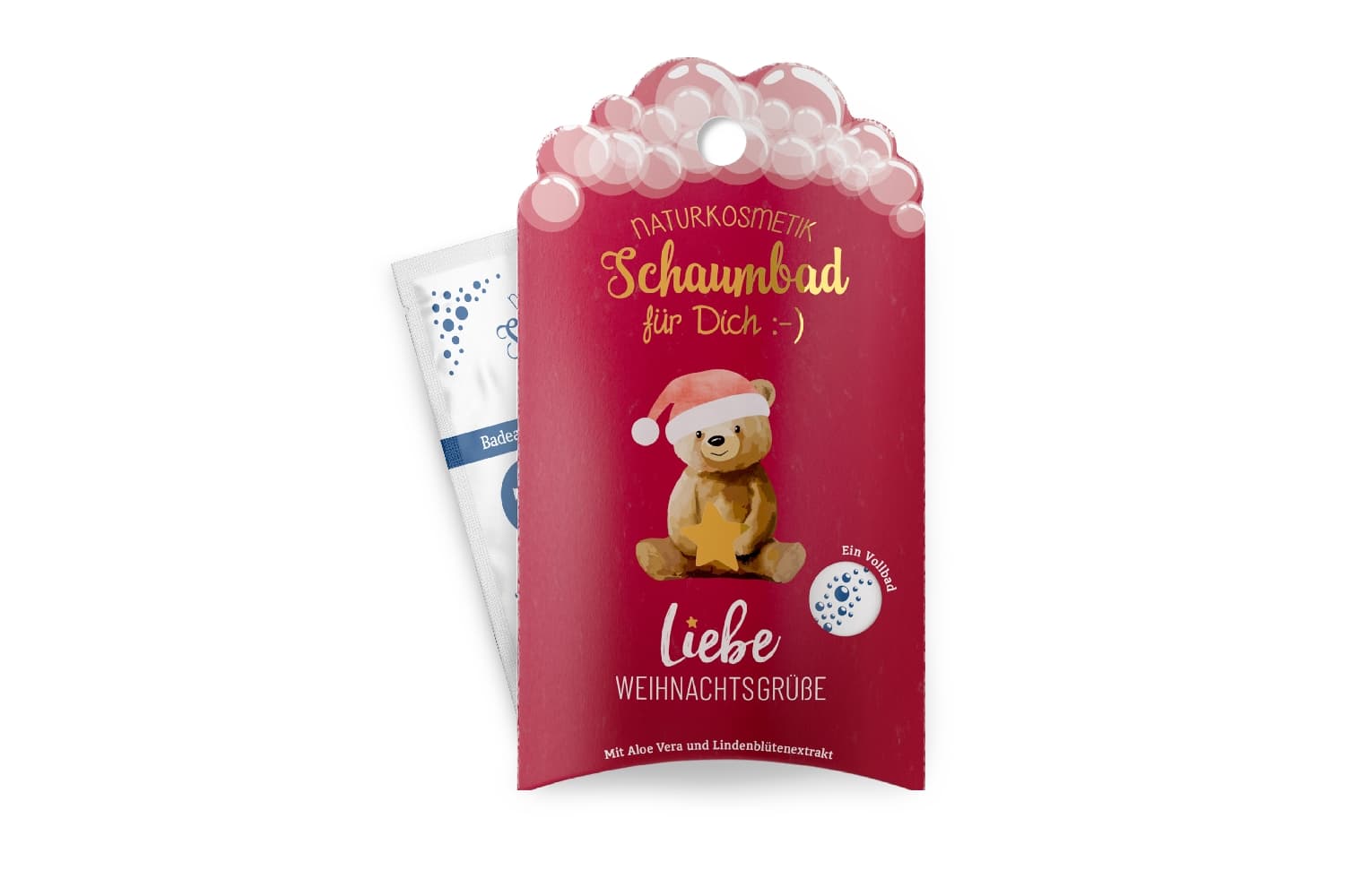 Geschenk für Dich Schaumbad Liebe Weihnachtsgrüße