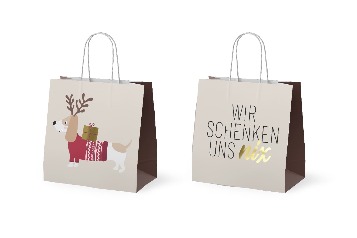 Geschenk für Dich Geschenktüte Wir schenken uns nix