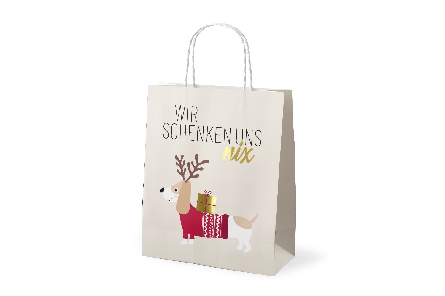 Geschenk für Dich Geschenktüte Wir schenken uns nix 