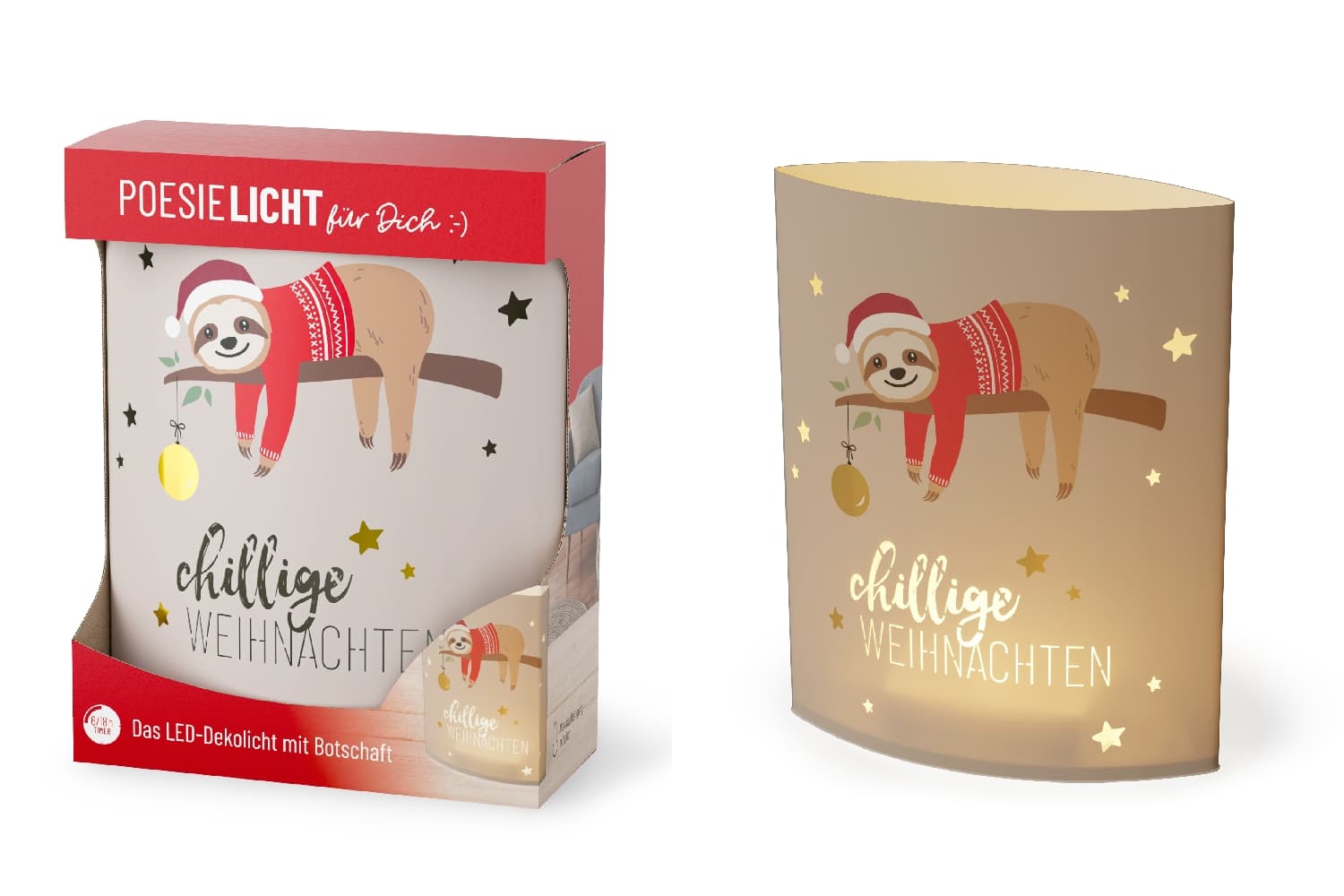 Geschenk für Dich Poesielicht Chillige Weihnachten
