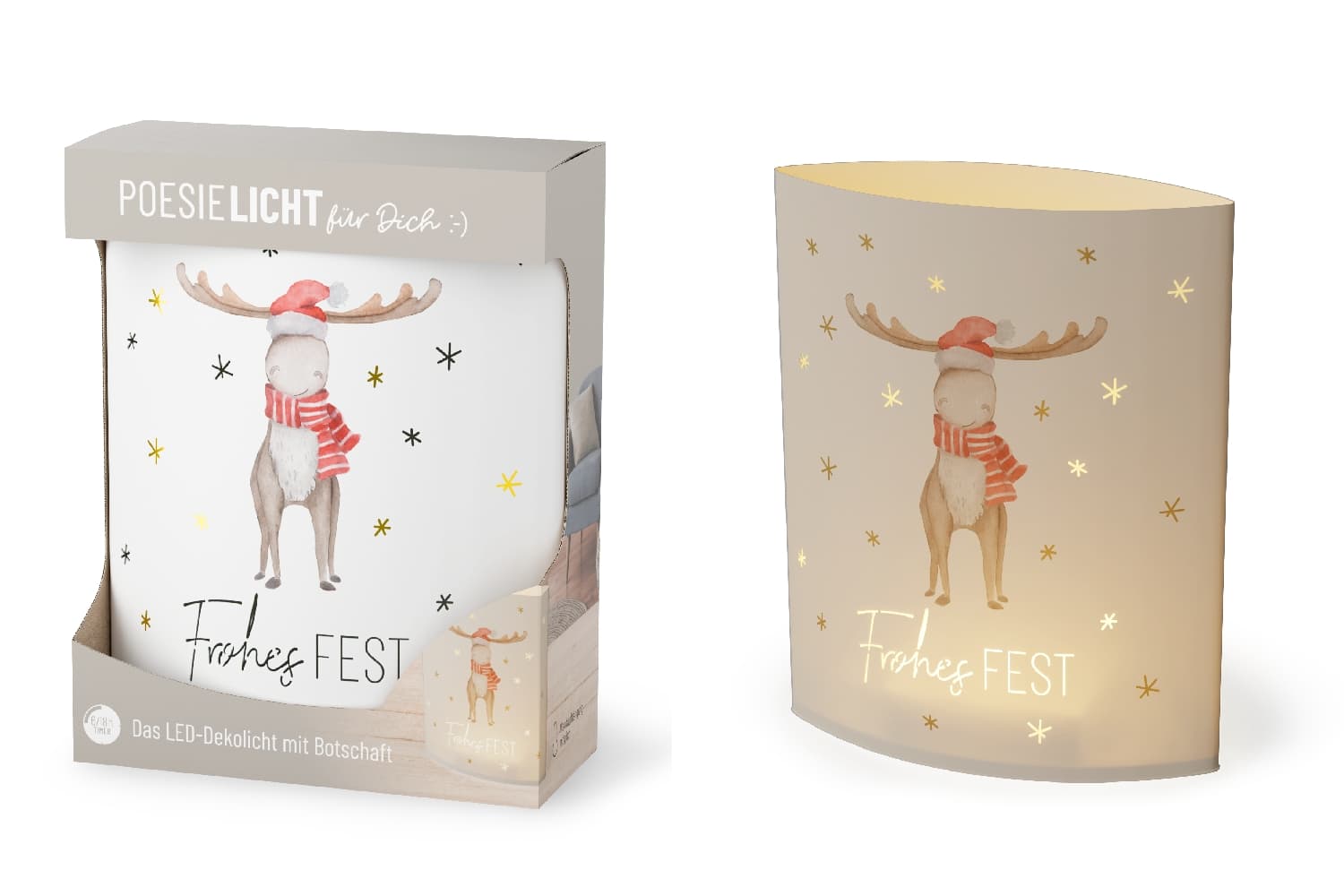 Geschenk für Dich Poesielicht Frohes Fest