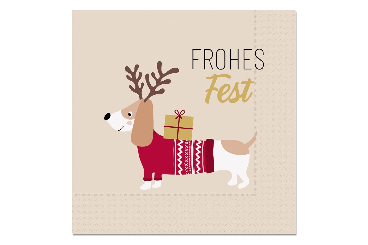 Geschenk für Dich Servietten Frohes Fest 
