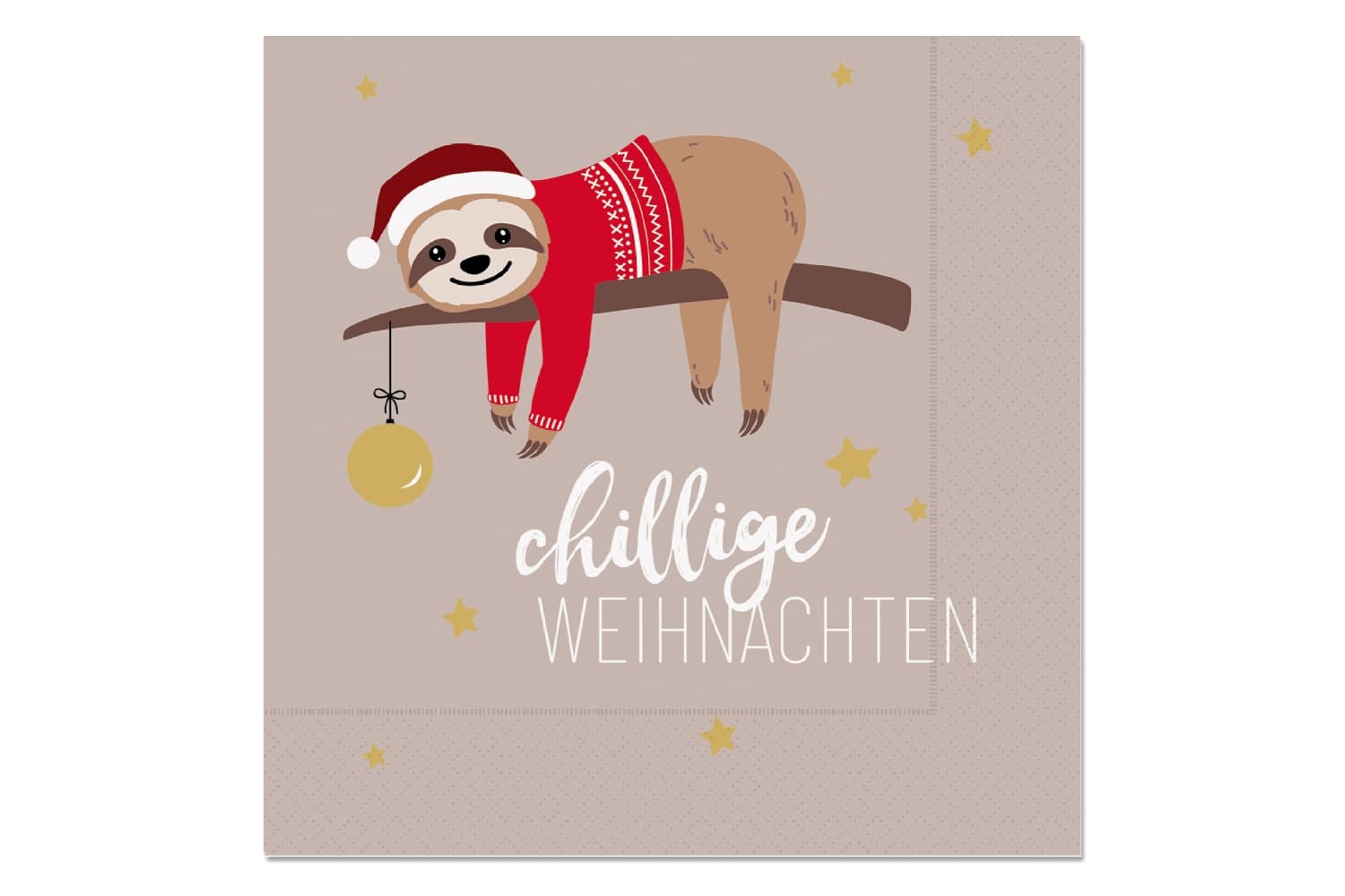 Geschenk für Dich Servietten Chillige Weihnachten 