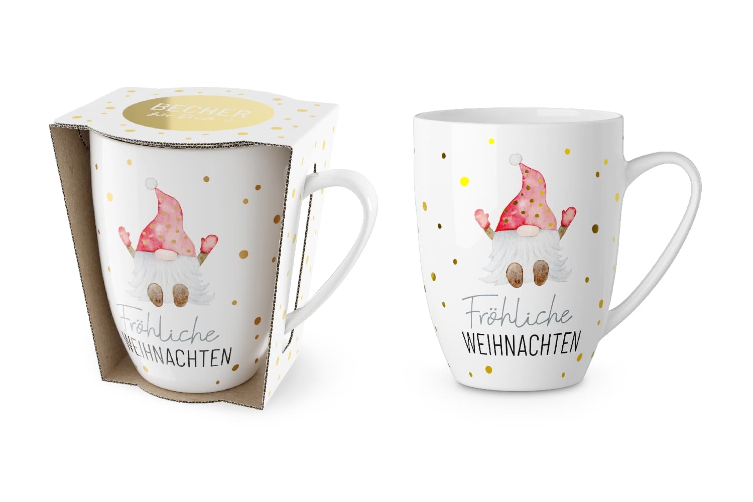 Geschenk für Dich Becher Lovely Fröhliche Weihnachten 250ml 