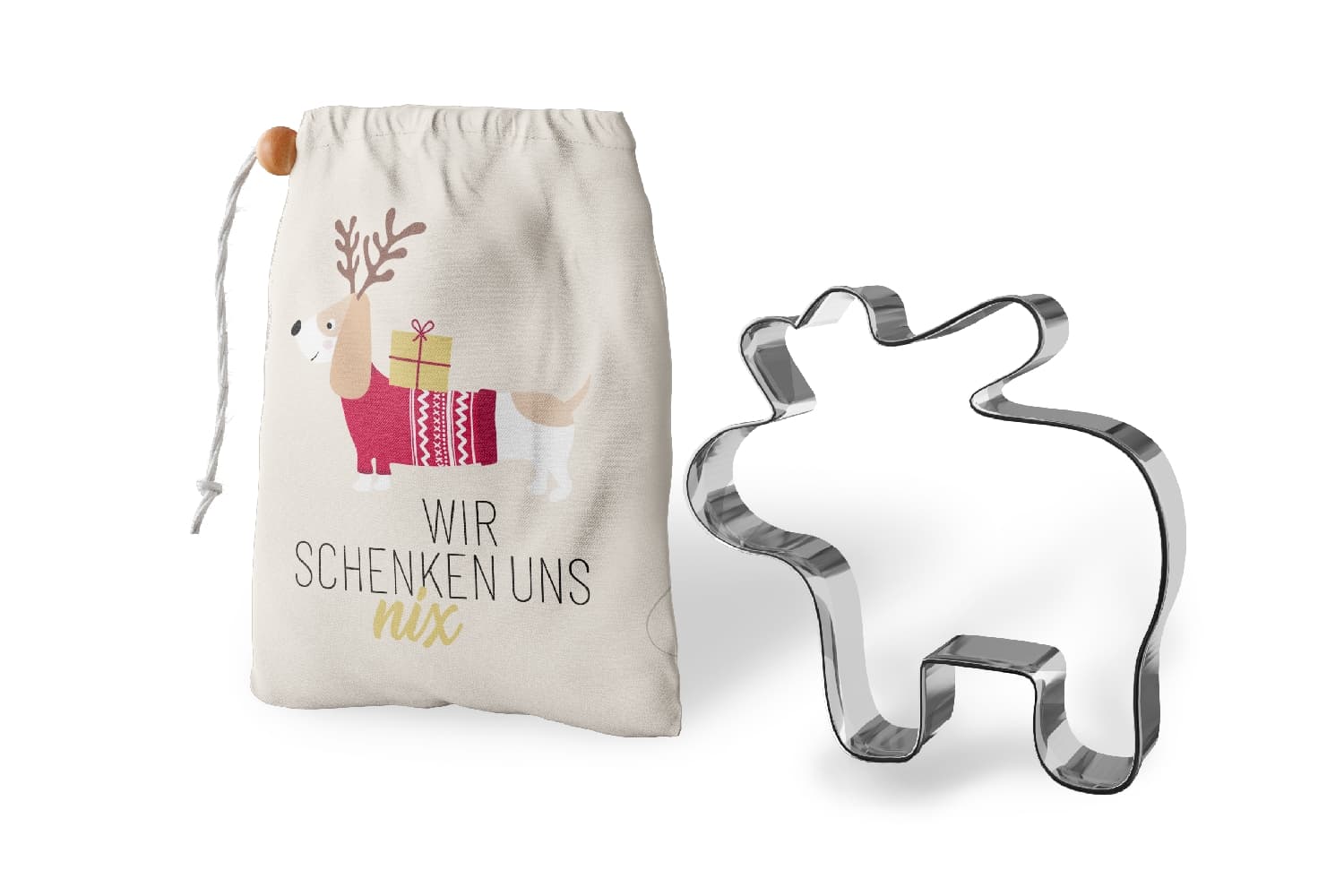 Geschenk für Dich Keksform Wir schenken uns nix