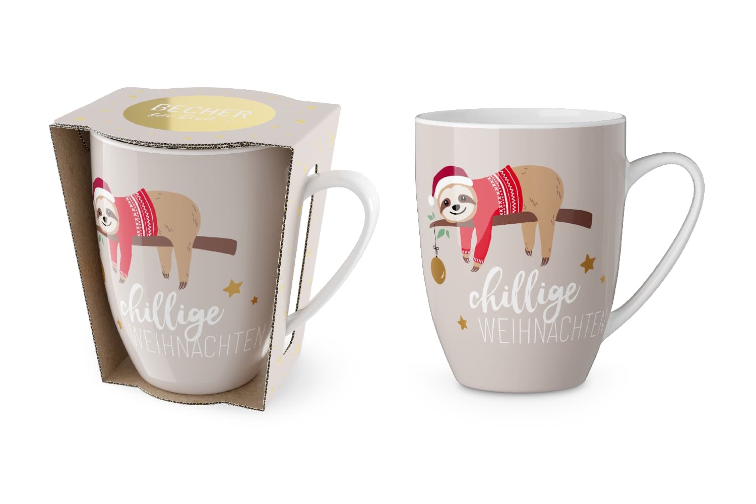 Geschenk für Dich Becher Chillige Weihnachten 250ml 