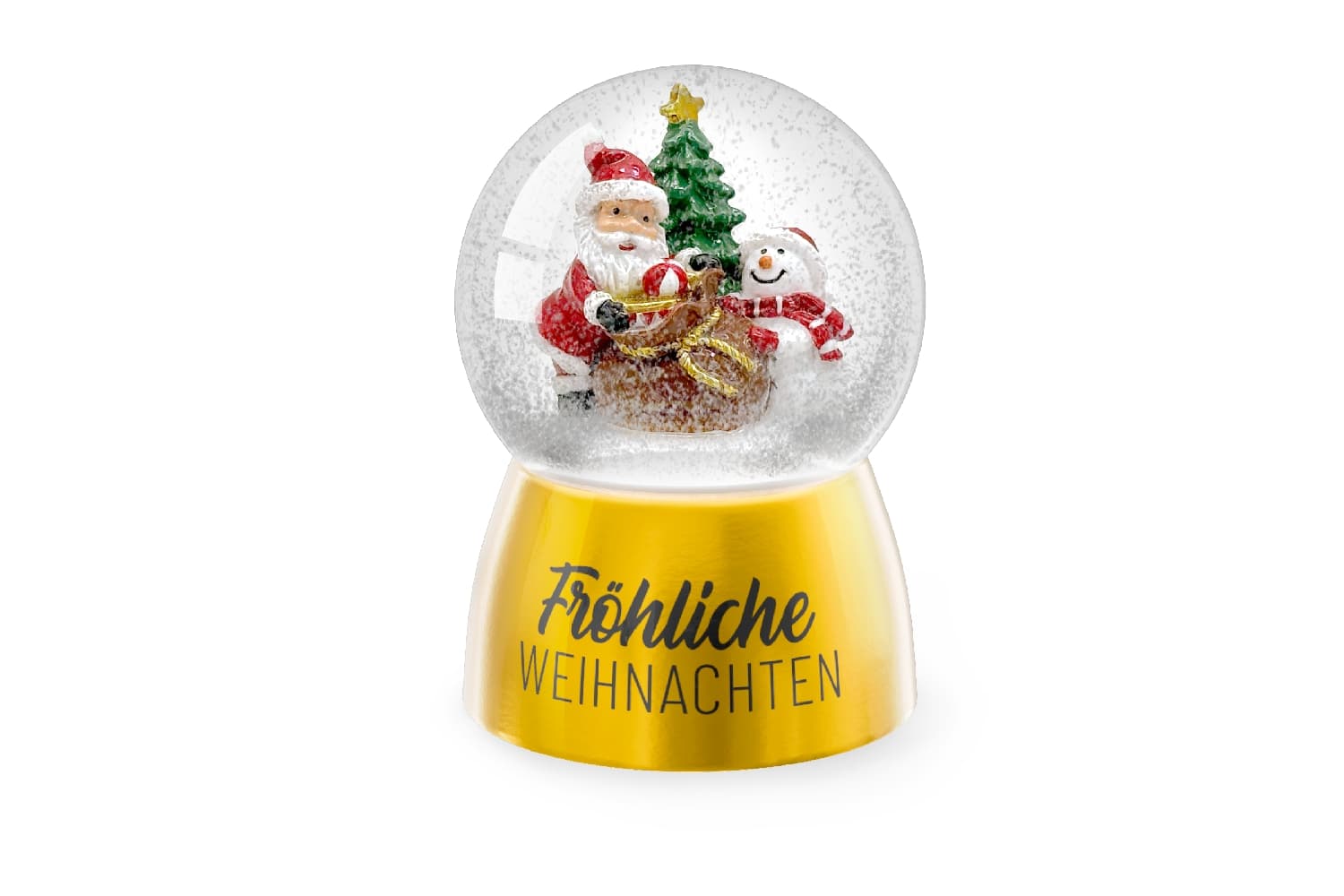 Geschenk für Dich Glitzerkugel Fröhliche Weihnachten