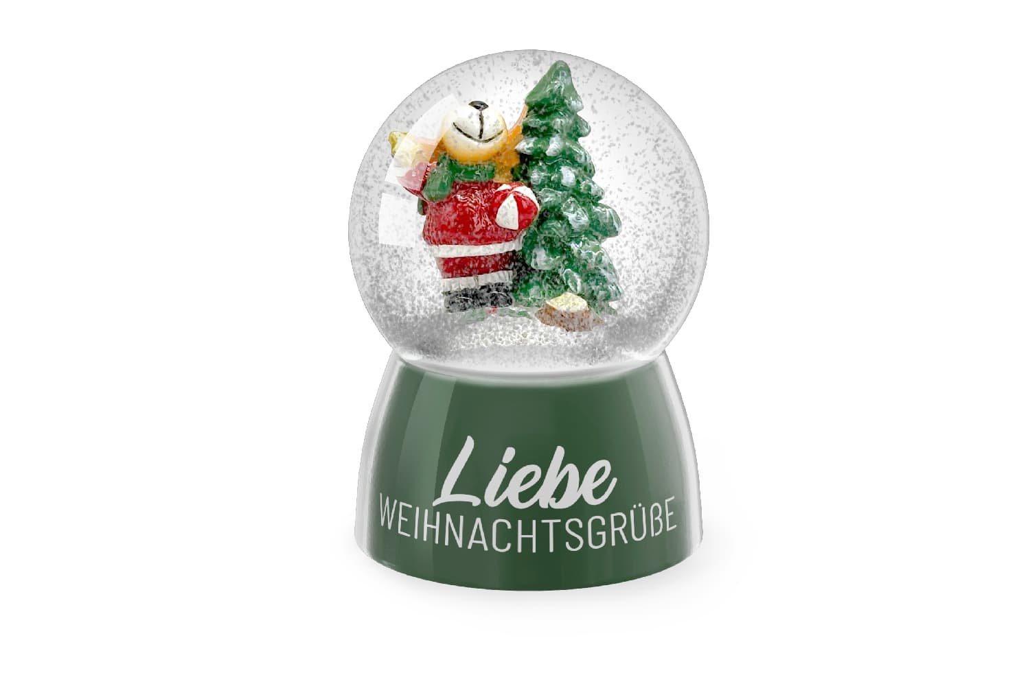 Geschenk für Dich Glitzerkugel Liebe Weihnachtsgrüße