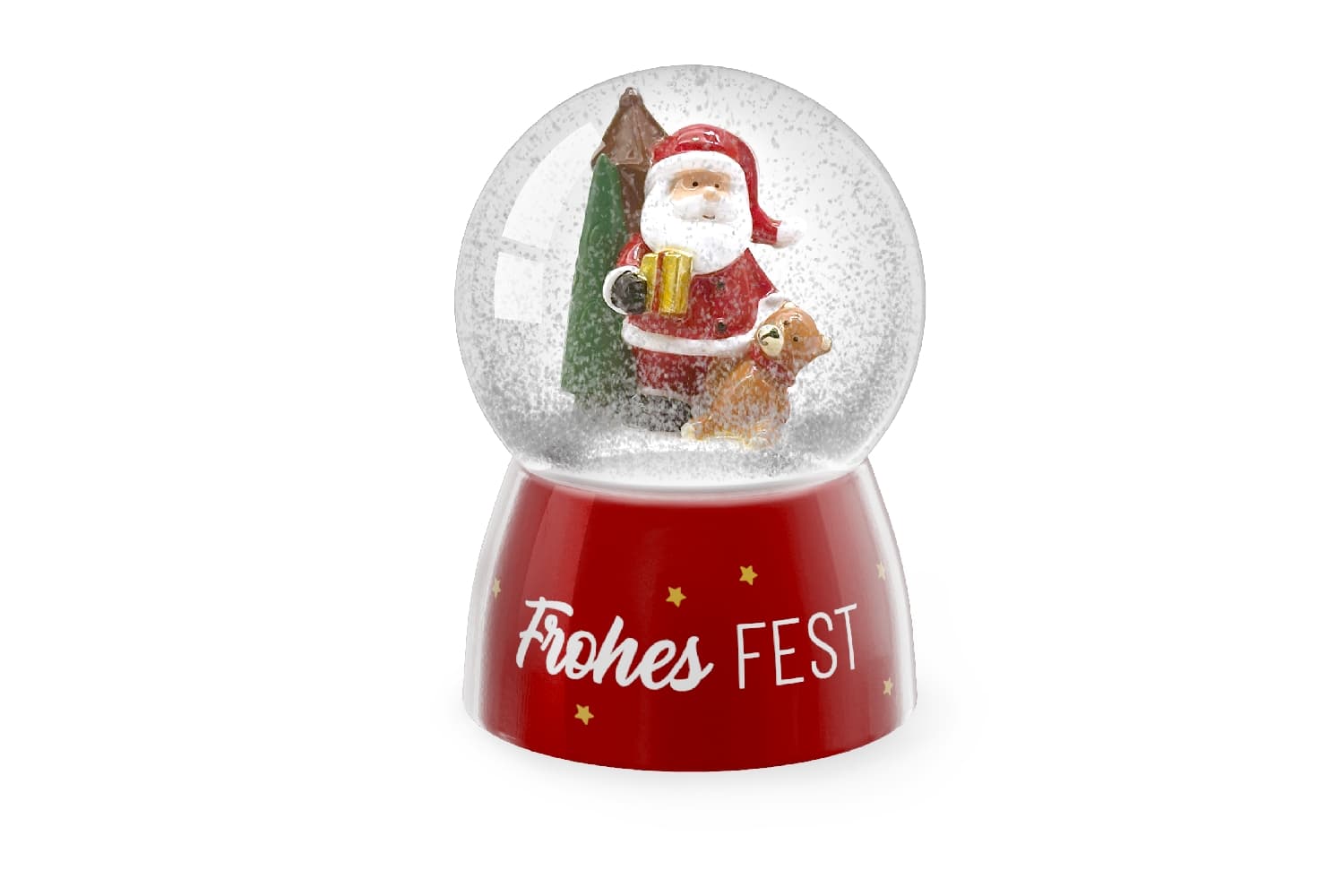 Geschenk für Dich Glitzerkugel Frohes Fest