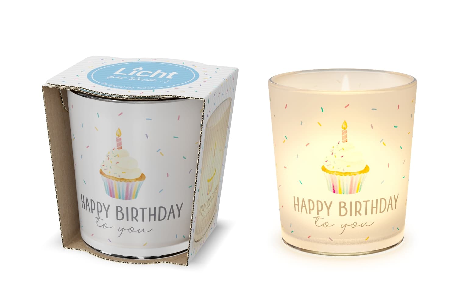 Geschenk für Dich Licht Happy Birthday