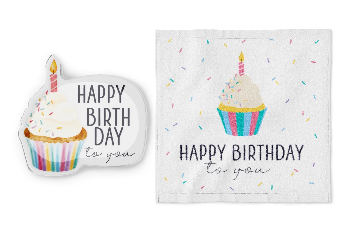 Geschenk für Dich Handtuch Happy Birthday
