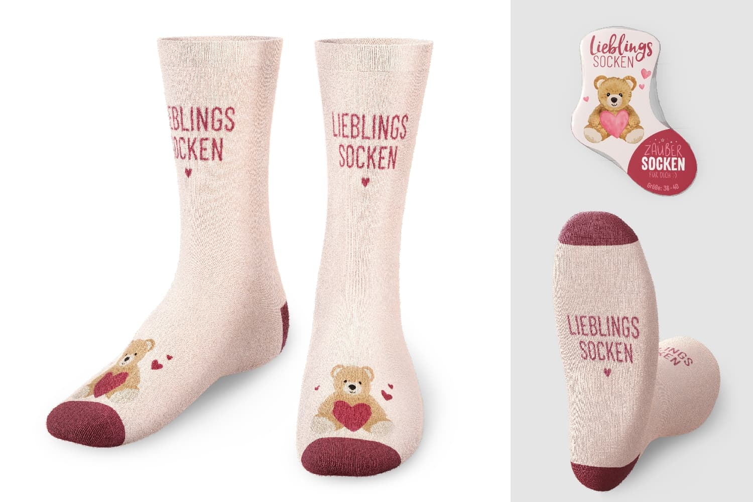 Geschenk für Dich Zaubersocken Lieblings Socken