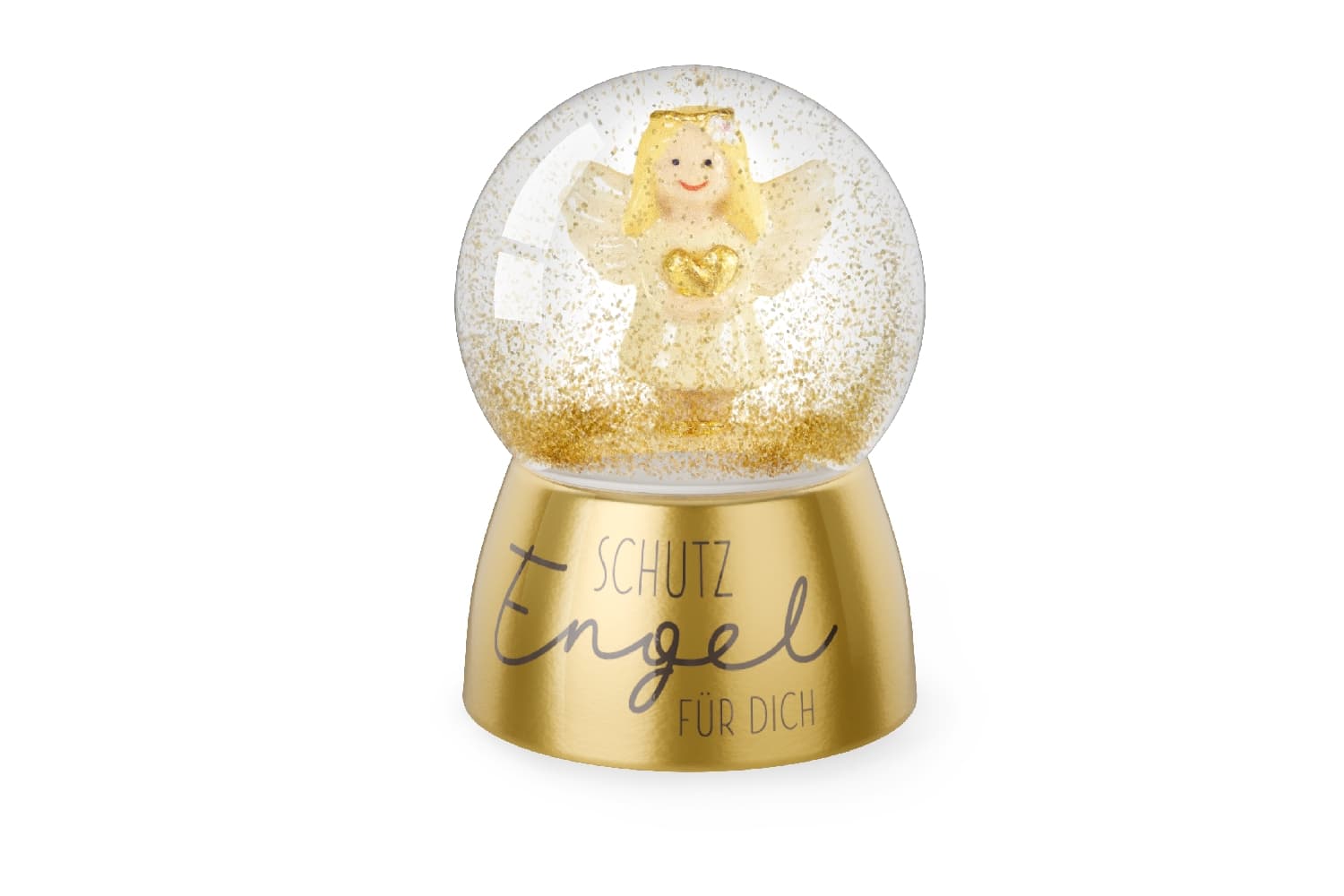 Geschenk für Dich Glitzerkugel Schutzengel für dich