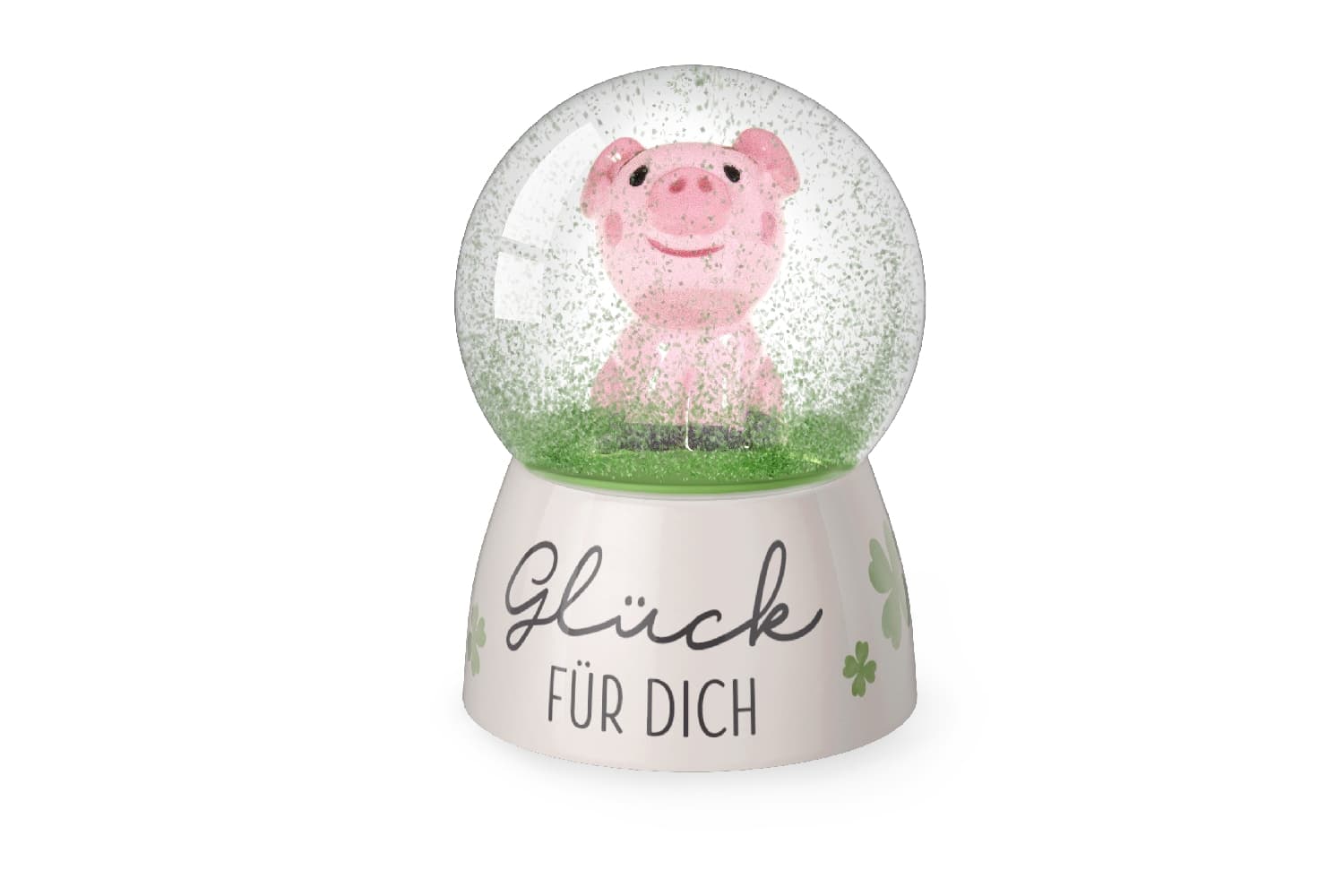 Geschenk für Dich Glitzerkugel Glück für Dich