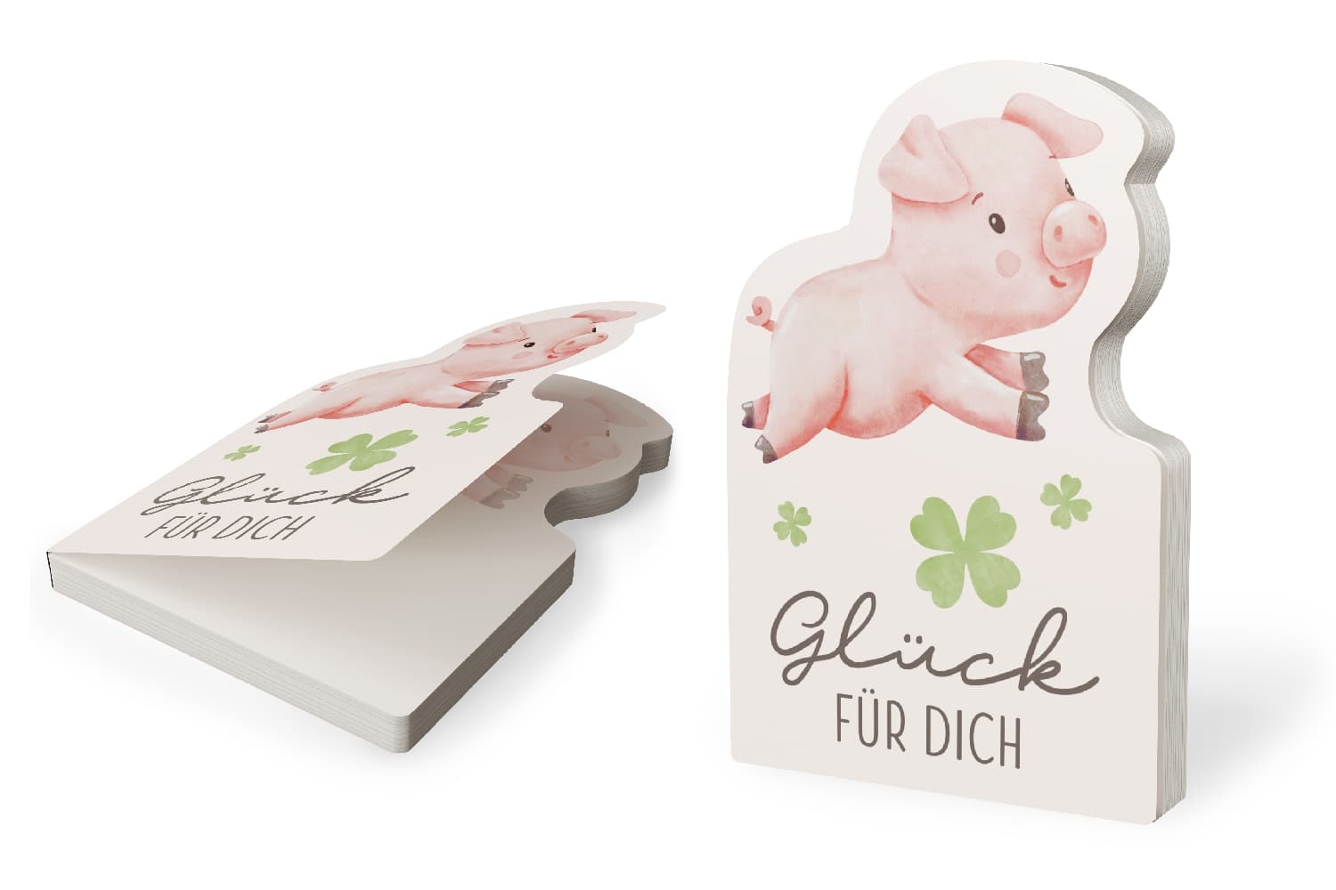 Geschenk für Dich Notizblock Glück für Dich