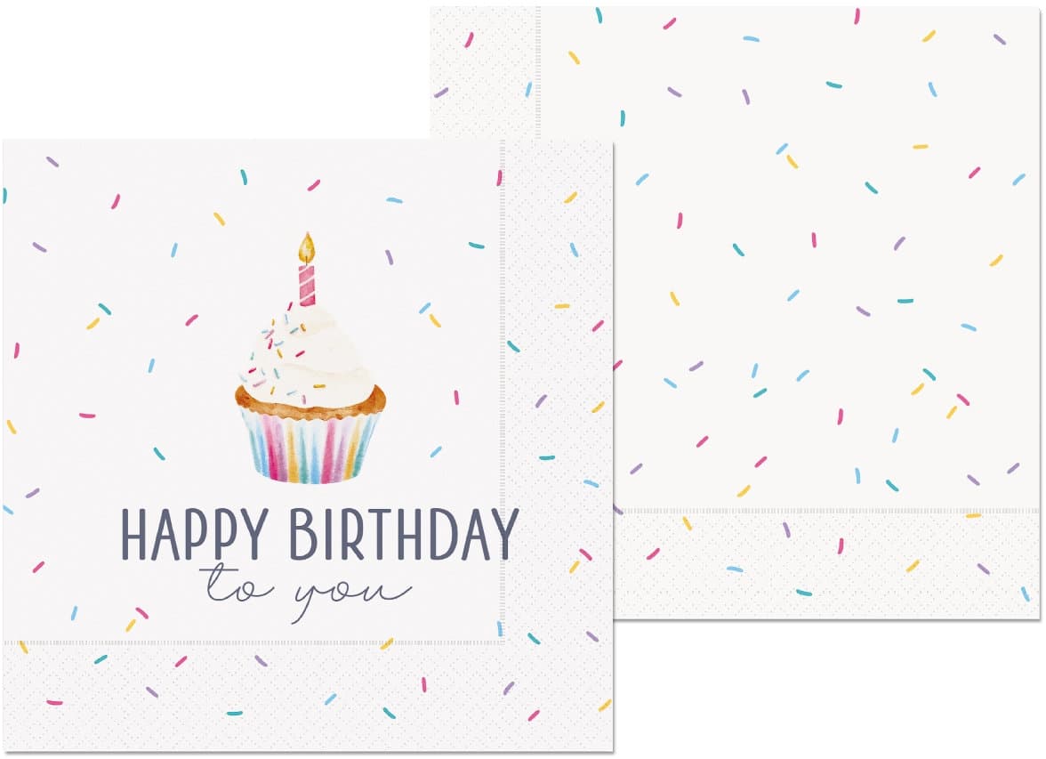 Geschenk für Dich Servietten Happy Birthday 33x33cm 