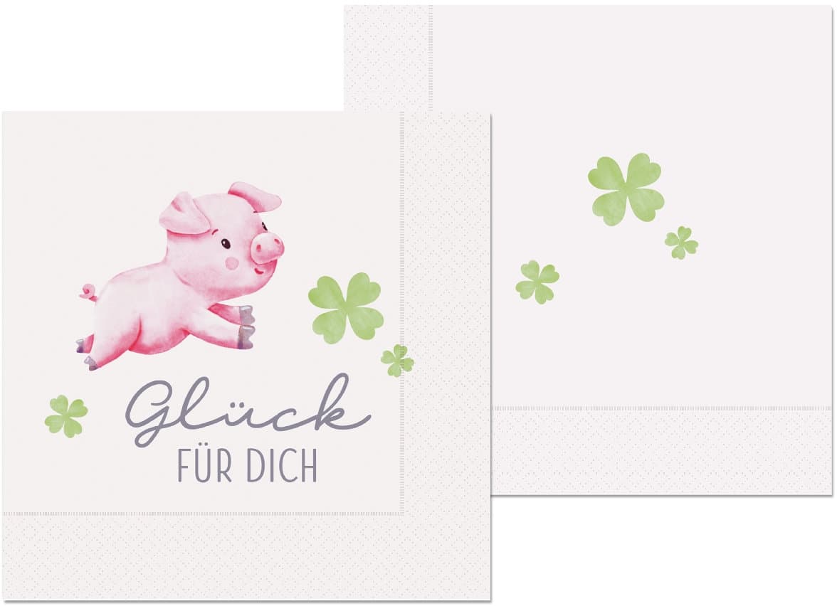 Geschenk für Dich Servietten Glück für Dich 33x33cm 