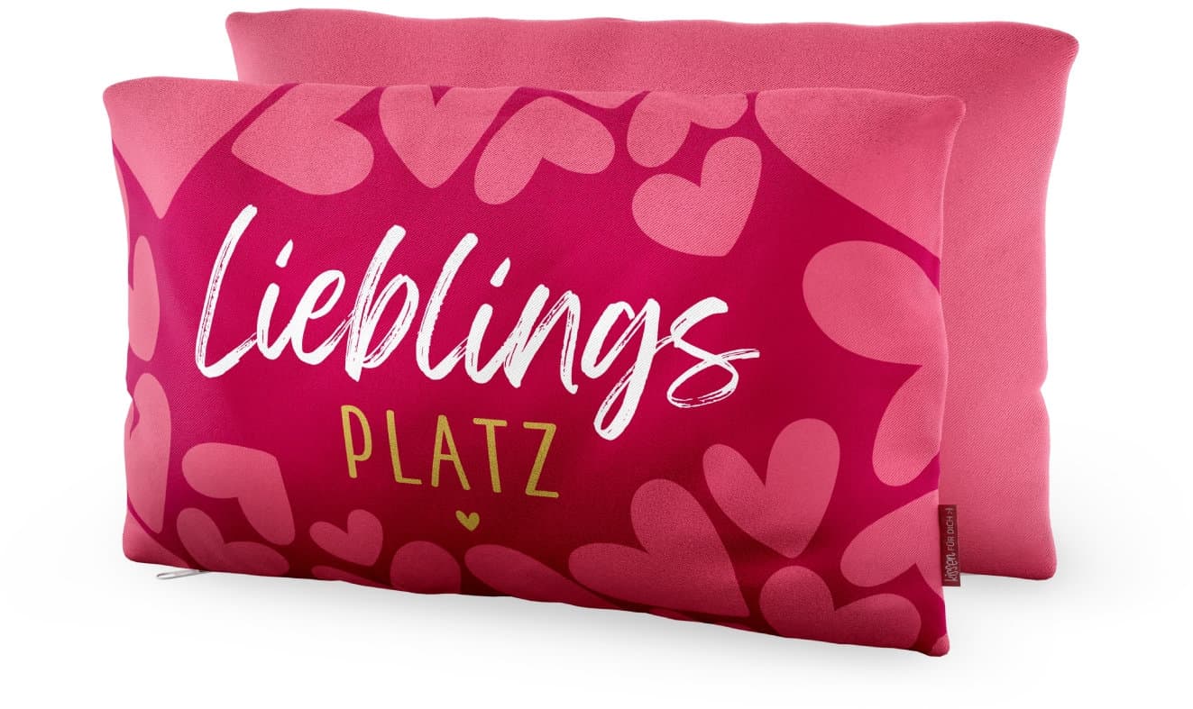 Geschenk für Dich Kissen Lieblingsplatz