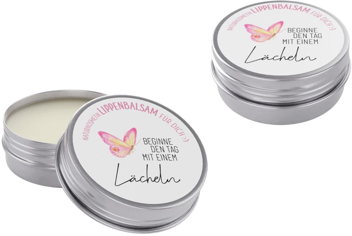 Geschenk für Dich Lippenbalsam Beginne den Tag mit einem lächeln