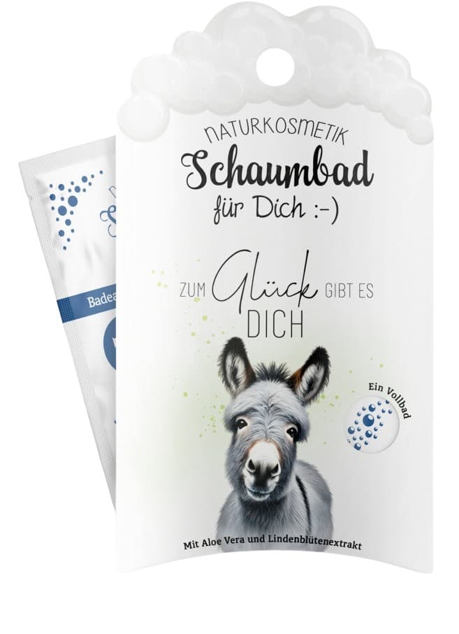 Geschenk für Dich Schaumbad Zum Glück gibt es Dich