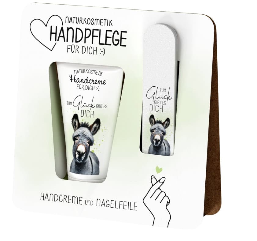 Geschenk für Dich Handpflege Zum Glück gibt es Dich