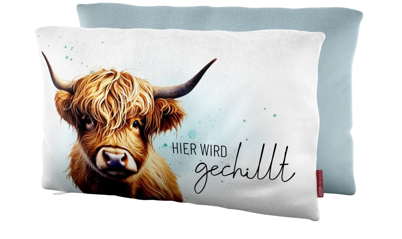 Geschenk für Dich Kissen Hier wird gechillt