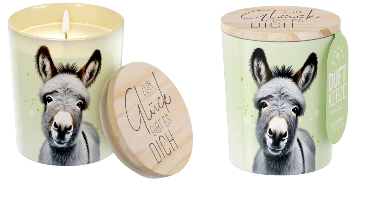 Geschenk für Dich Duftkerze Zum Glück gibt es Dich