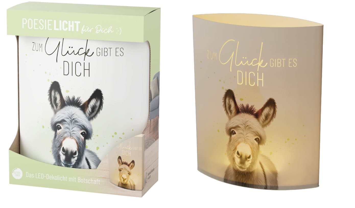 Geschenk für Dich Poesielicht Zum Glück gibt es dich