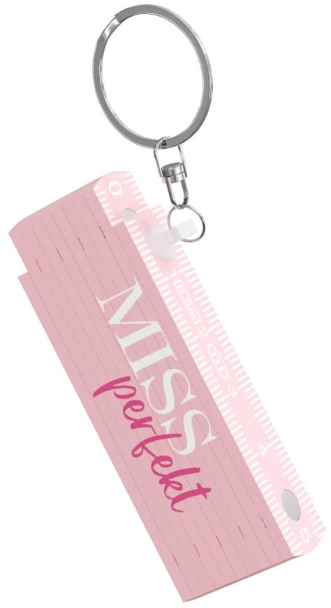 Geschenk für Dich Schlüsselanhänger Mini Zollstock Miss Perfekt